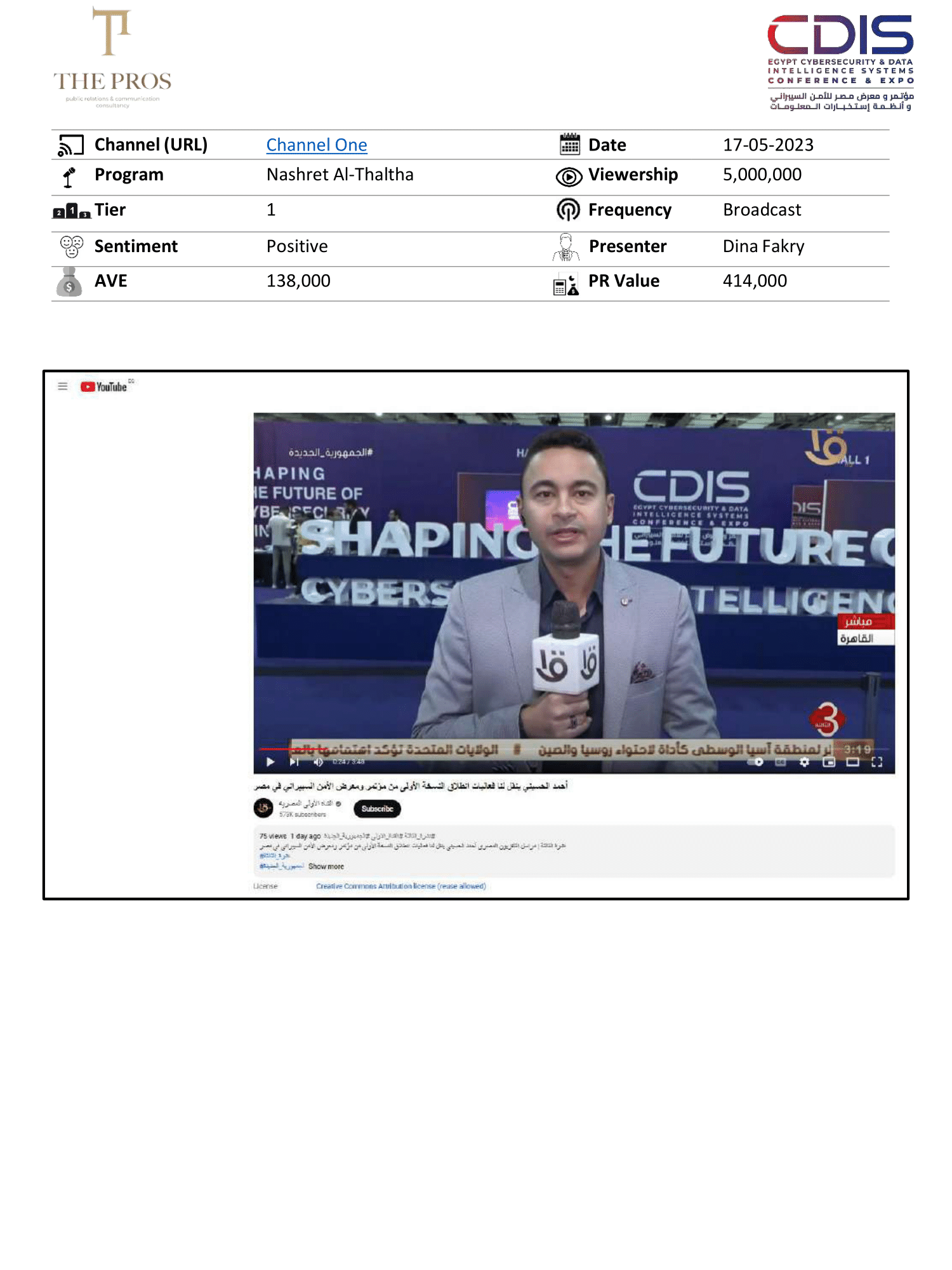 Media Coverage Report
