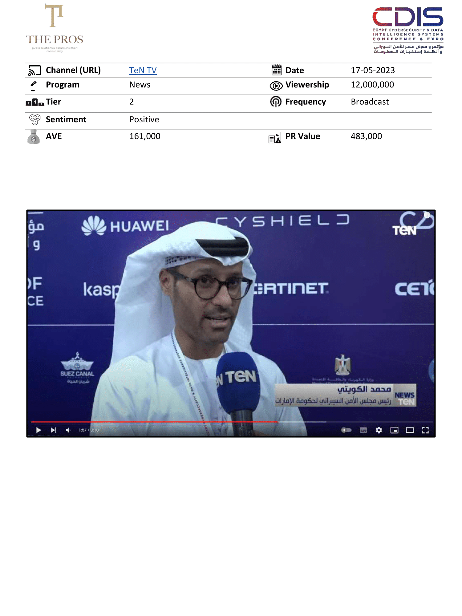 Media Coverage Report