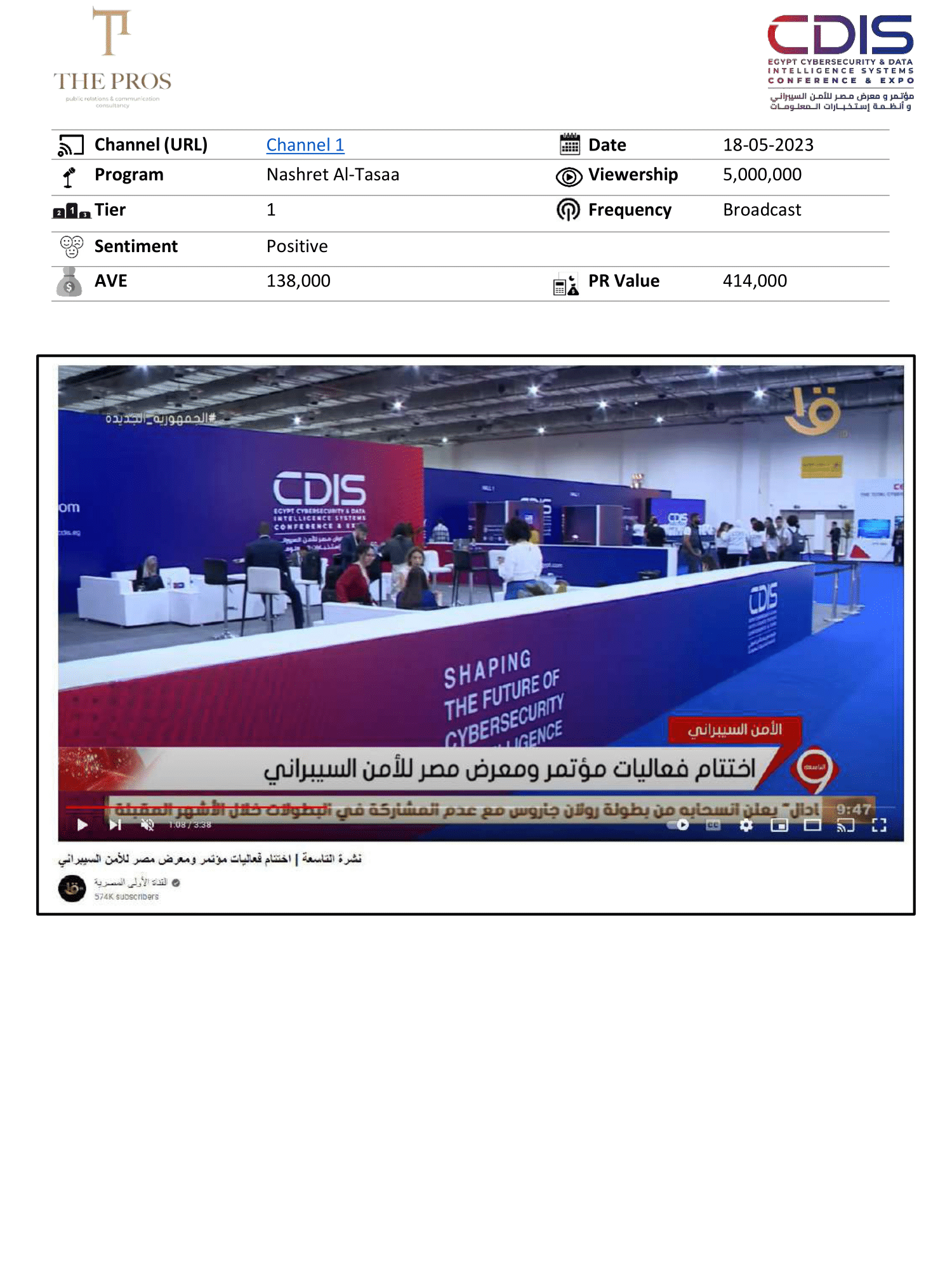 Media Coverage Report